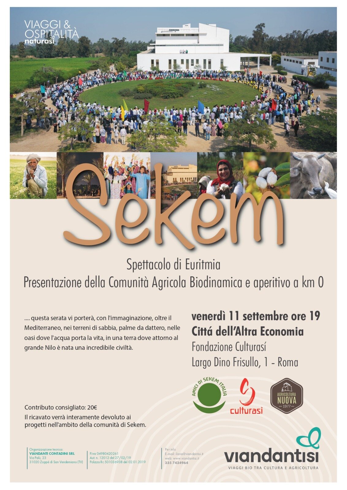 Locandina della serata Sekem dell'11 settembre 2026